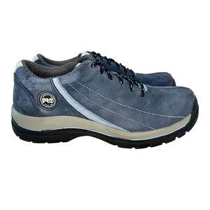 TIMBERLAND PRO Womens Steel-toe ASTM Leather Lace-up Work Shoes • 7.5‎ • blue